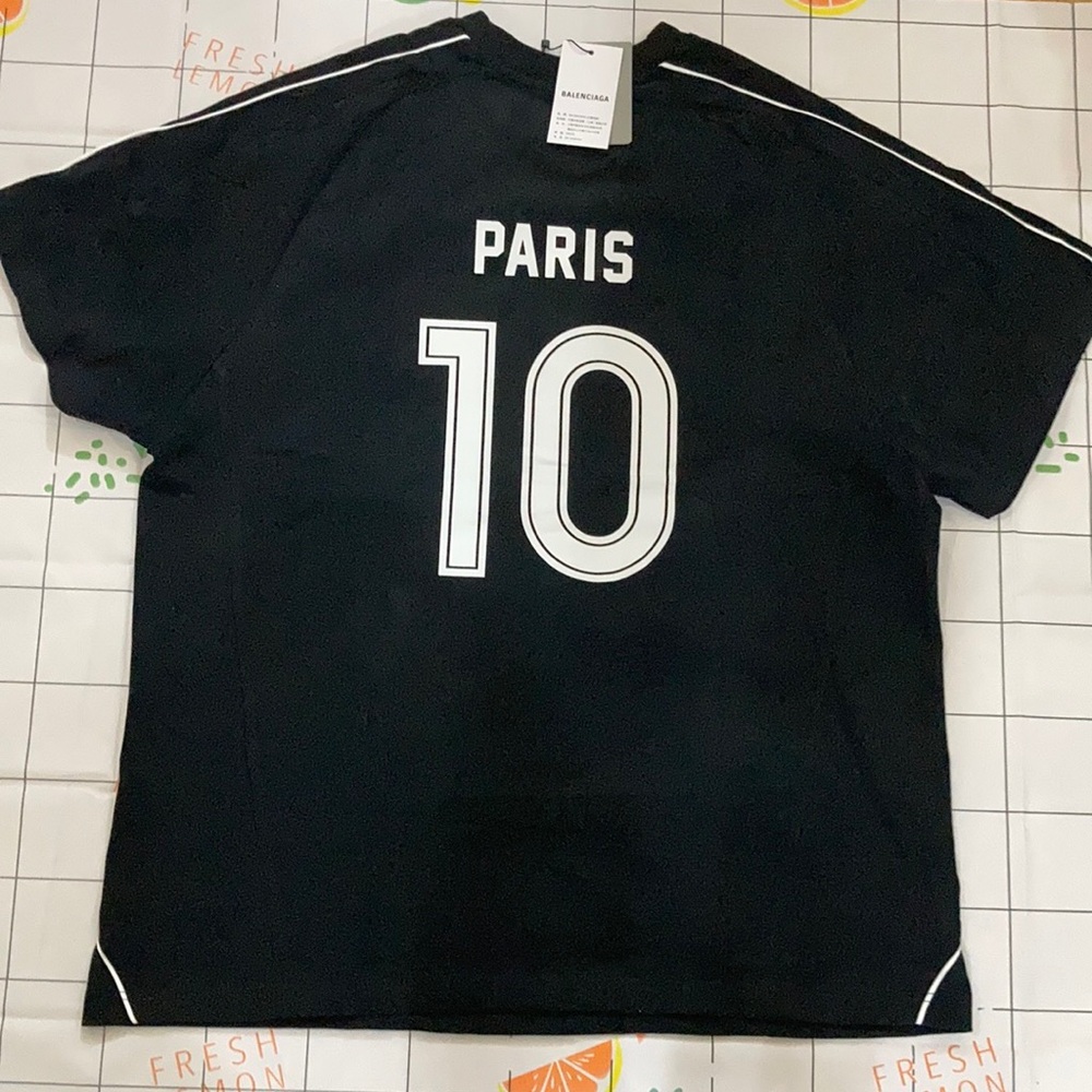 Balenciaga Manchester United No.10 Jersey T-Shirt Short Sleeve Size 3